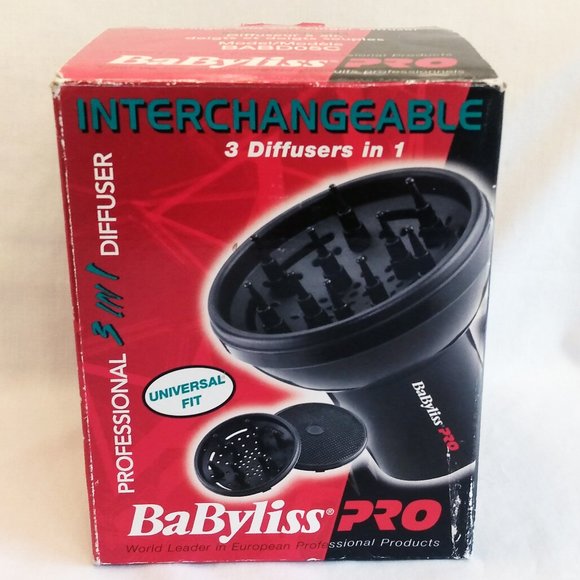 Babyliss Pro-Interchangeable 3 in 1 Diffuser-Universal Fit-Model BABD05C - Picture 7 of 13